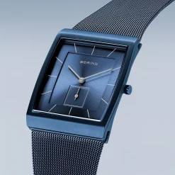 Classic | blauw geborsteld | 16033-397