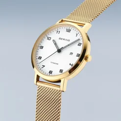 Titanium | goud gepolijst/geborsteld | 18634-334