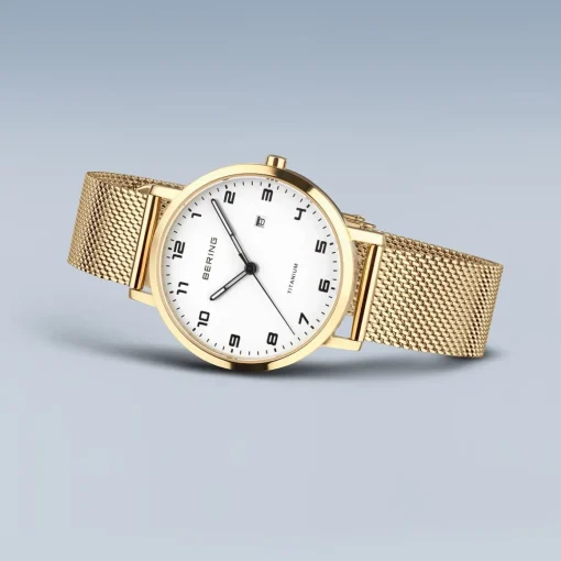Titanium | goud gepolijst/geborsteld | 18634-334