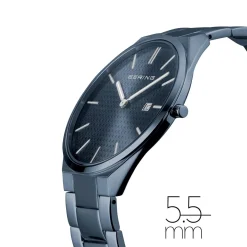 Ultra Slim | blauw gepolijst/geborsteld | 17240-797